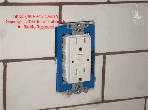 electrical box extenders for tile backsplash|backsplash tile outlet extension.